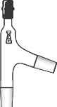 Adapter, Three-Way, 75-Degree Sidearm w/ Plain Tube on Top